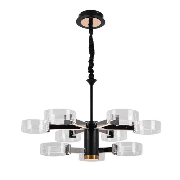 Фото - Люстра Sirius N 3705-6+3 BLACK+GD 98W